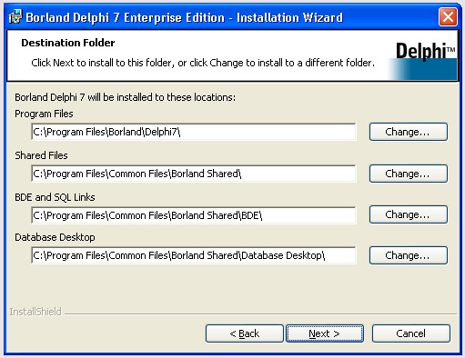 Borland Delphi Windows 7
